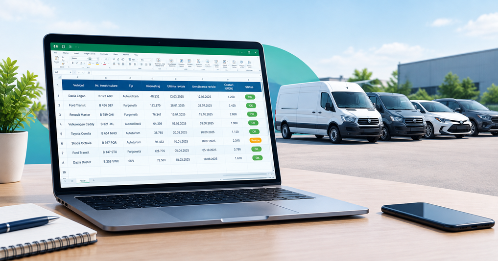 Evidența parcului auto în Excel: tabel gratuit și momentul în care nu mai ține